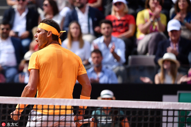 罗马赛纳达尔2-1兹维列夫夺冠