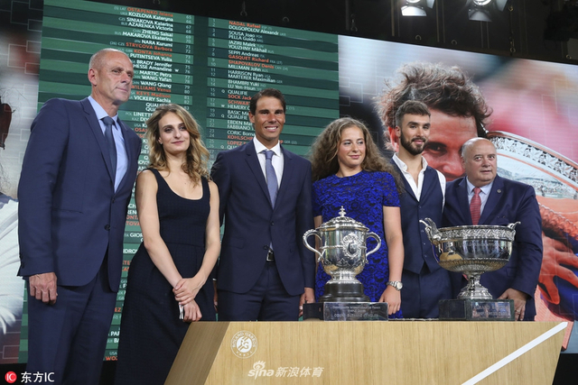 法网抽签仪式纳达尔奥斯塔彭科出席