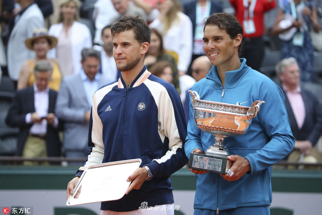 2018法网男单颁奖仪式