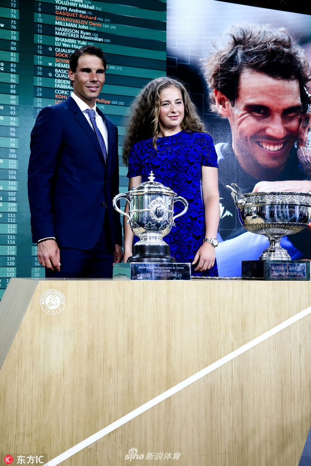 法网抽签仪式纳达尔奥斯塔彭科出席