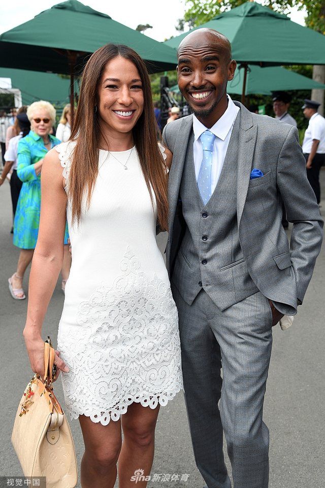 英国长跑名将法拉赫观战温网_新浪图片