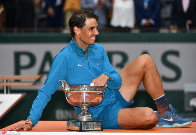 2018法网男单颁奖仪式