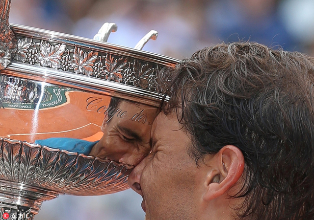 2018法网男单颁奖仪式