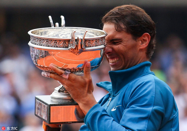 2018法网男单颁奖仪式