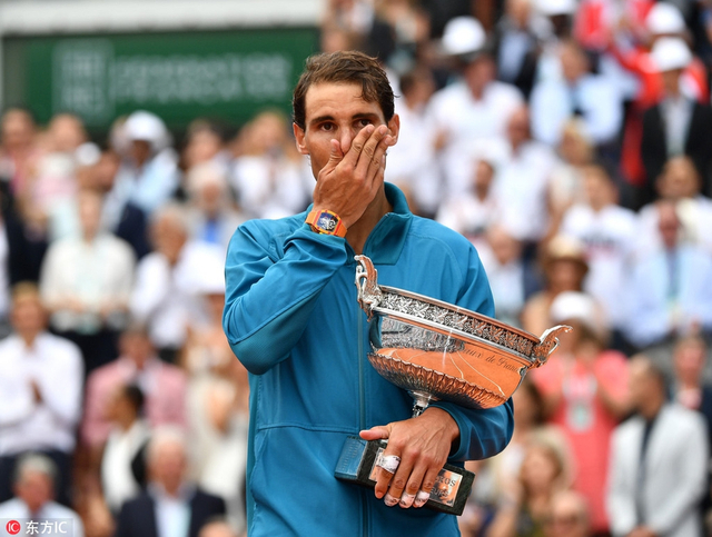 2018法网男单颁奖仪式