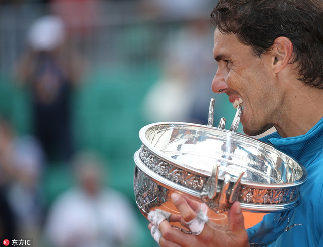 2018法网男单颁奖仪式