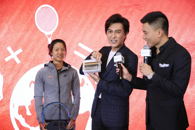 李娜靳东出席法网罗兰加洛斯之夜