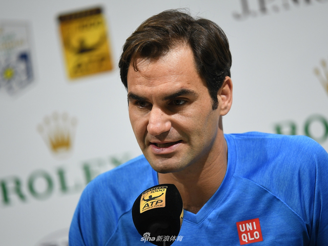 新浪直击费德勒出席上海赛发布会