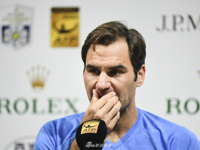 新浪直击费德勒出席上海赛发布会