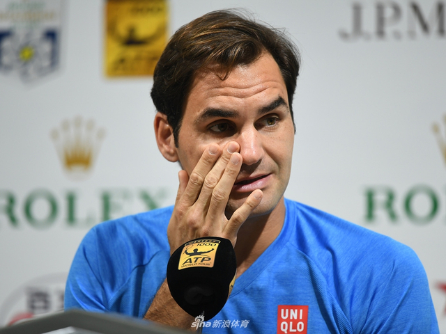新浪直击费德勒出席上海赛发布会