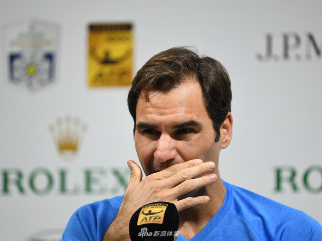 新浪直击费德勒出席上海赛发布会