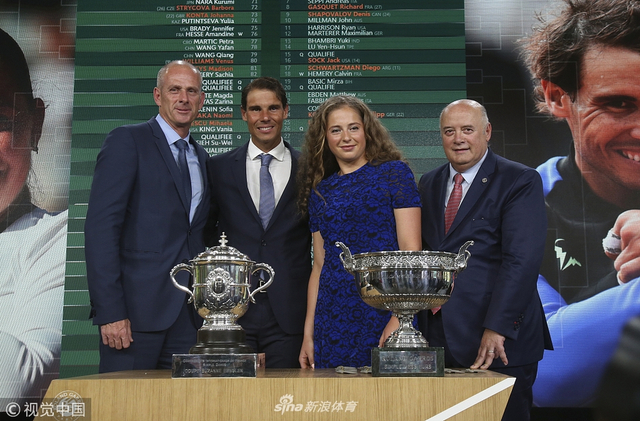 法网抽签仪式纳达尔奥斯塔彭科出席