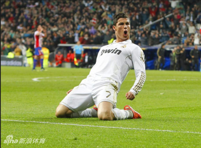 霸气十足!c罗经典庆祝动作盘点_新浪图片