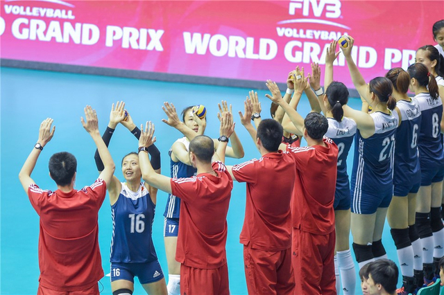 中国女排首发出场