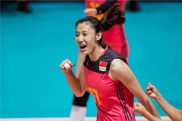 王媛媛庆祝得分