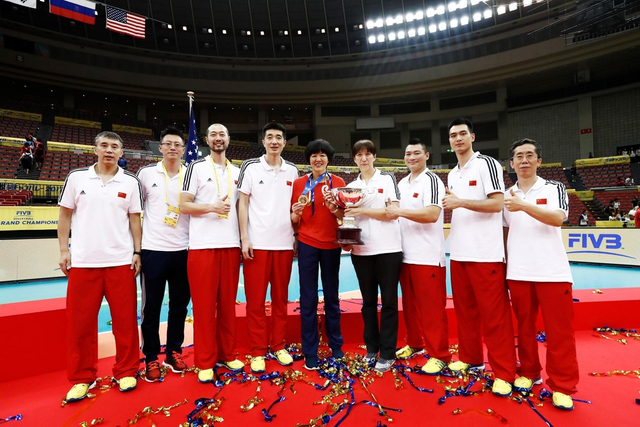 中国教练团队合影