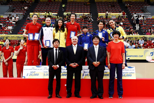 单项奖得主合影