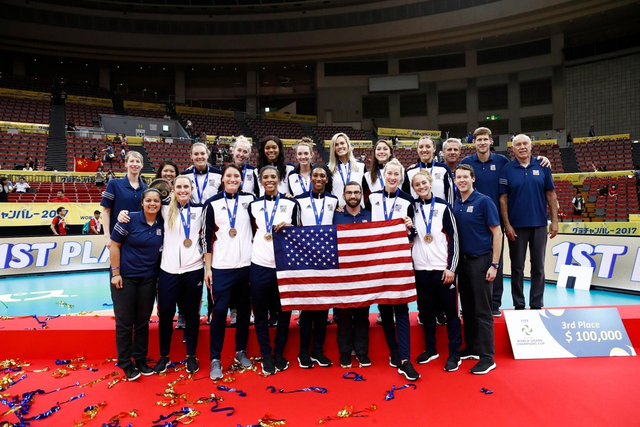 美国女排合影