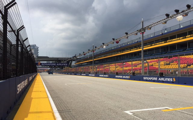 34           9月14日-17日,2017年f1新加坡站在新加坡海湾街道赛道