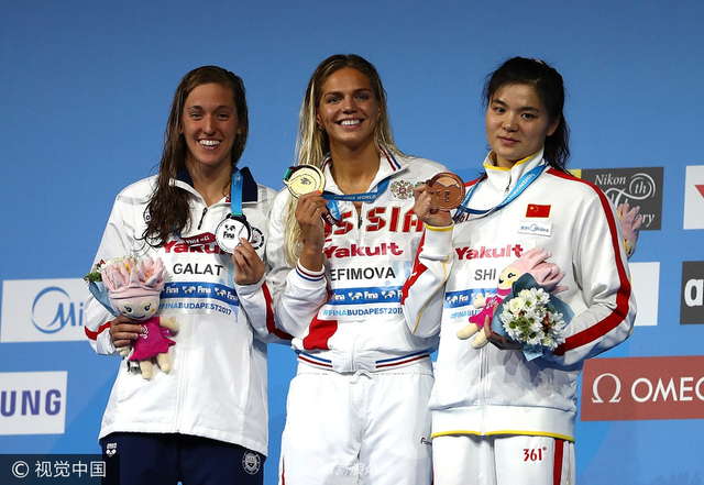 世锦赛女子200蛙史婧琳季军