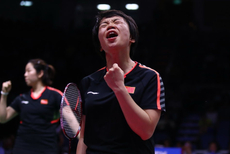 尤伯杯陈清晨霸气庆祝表情亮了