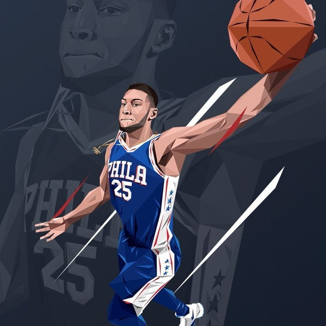 切割风格的nba漫画 艾弗森那张太经典了_新浪图片