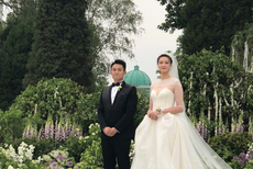王祖蓝潘晓婷出席惠若琪结婚盛典
