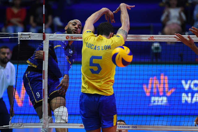 世界男排联赛总决赛法国3-2巴西