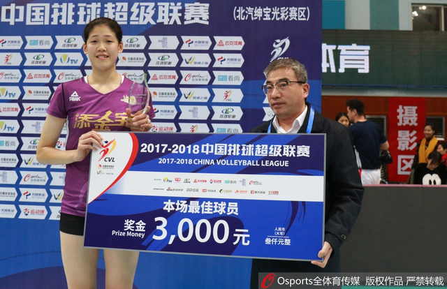 李盈莹获本场最佳