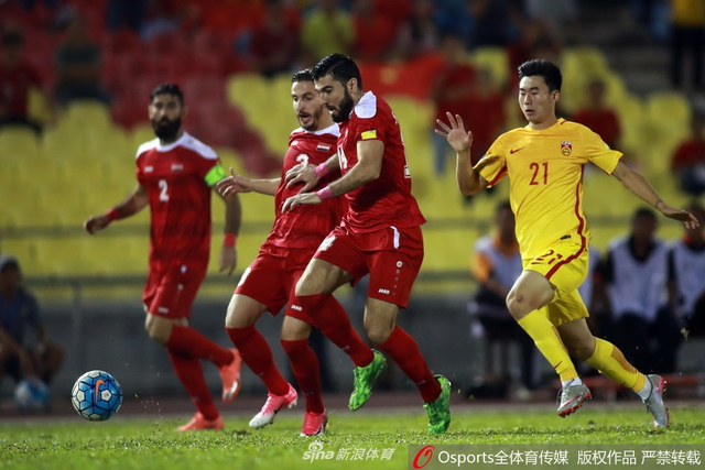 世界杯亚洲区预选赛中国2-2叙利亚
