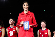 2018年女排世锦赛最佳阵容颁奖