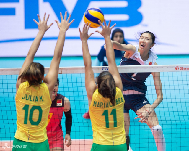 世少赛中国女排1-3巴西获第四