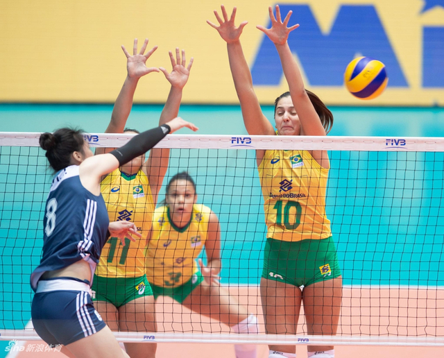 世少赛中国女排1-3巴西获第四