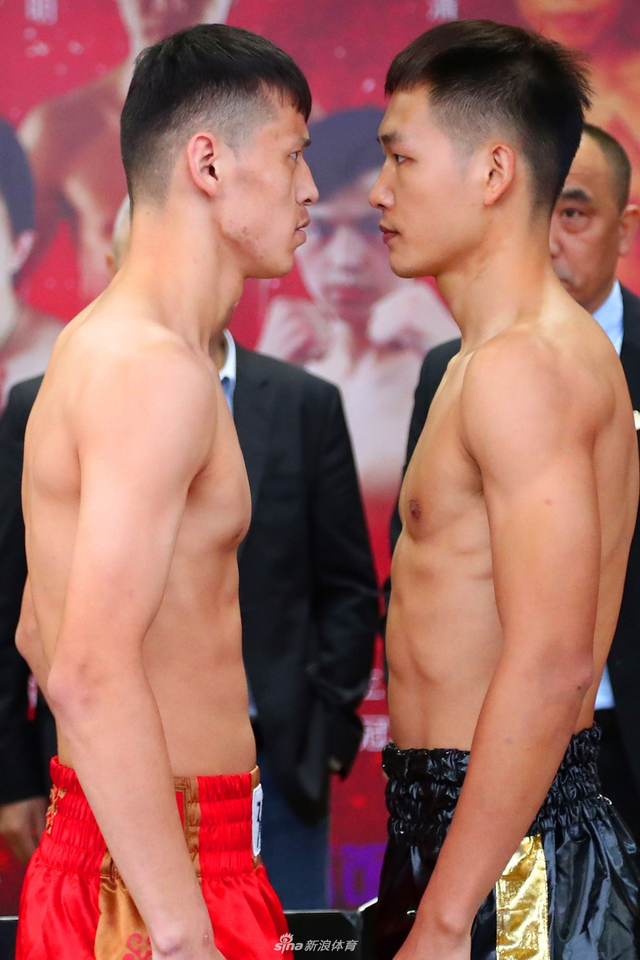 WBA中国区130磅八人赛称重仪式