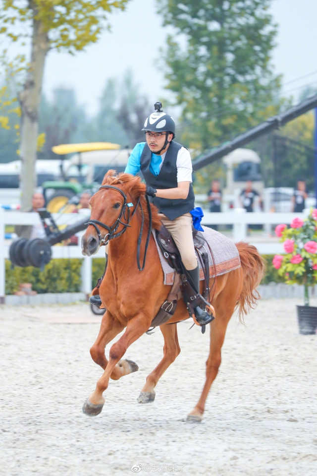 8           著名节目主持人汪涵在其最新一期综艺中玩起了马术,在