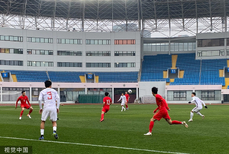 国足分组对抗陈洋队1-1战平李金羽队