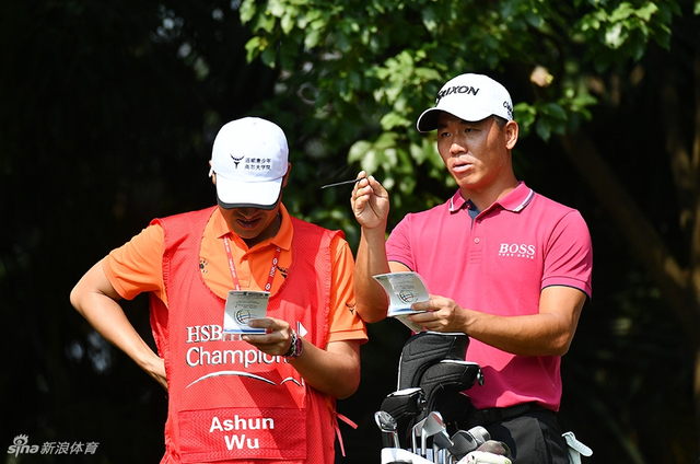 汇丰冠军赛第二轮中国球手