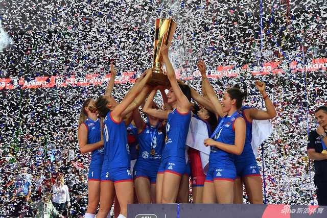 女排欧锦赛颁奖仪式