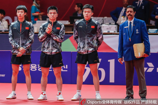 亚运会乒乓球男团中国横扫韩国摘金