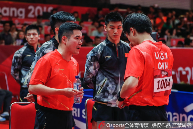 亚运会乒乓球男团中国横扫韩国摘金