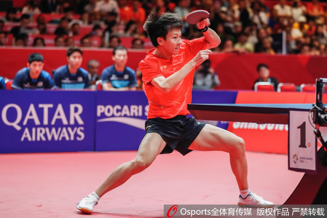 亚运会乒乓球男团中国横扫韩国摘金