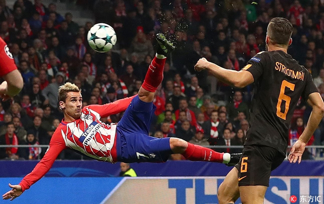 格里兹曼横空抽射