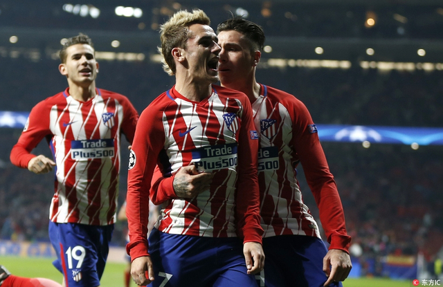 马竞队员庆祝破门