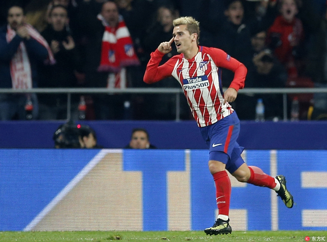 格里兹曼庆祝破门