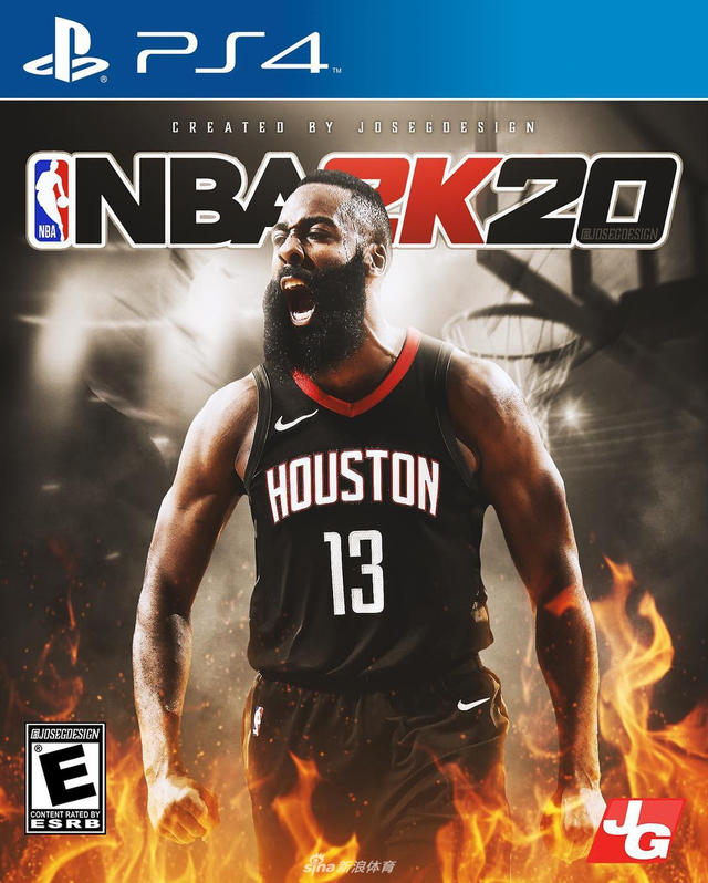 12           设计师jose guzman jr用photoshop制作了nba 2k20封面