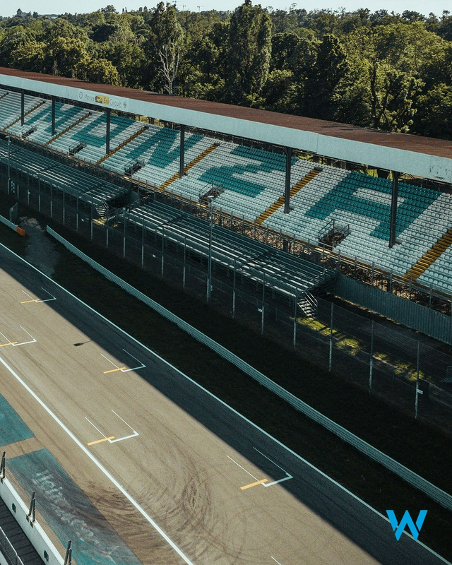 65           图为2021年f1意大利大奖赛周四蒙扎赛道扫描.