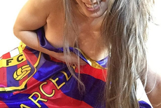 巴萨迷妹火辣私房照
