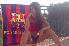巴萨迷妹火辣私房照