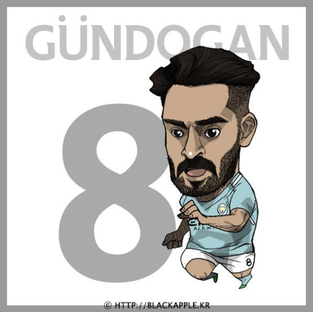 超萌曼城球星卡通画