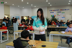 图集-梦之蓝杯女子名人战 陆敏全吴依铭走进宿豫少年宫